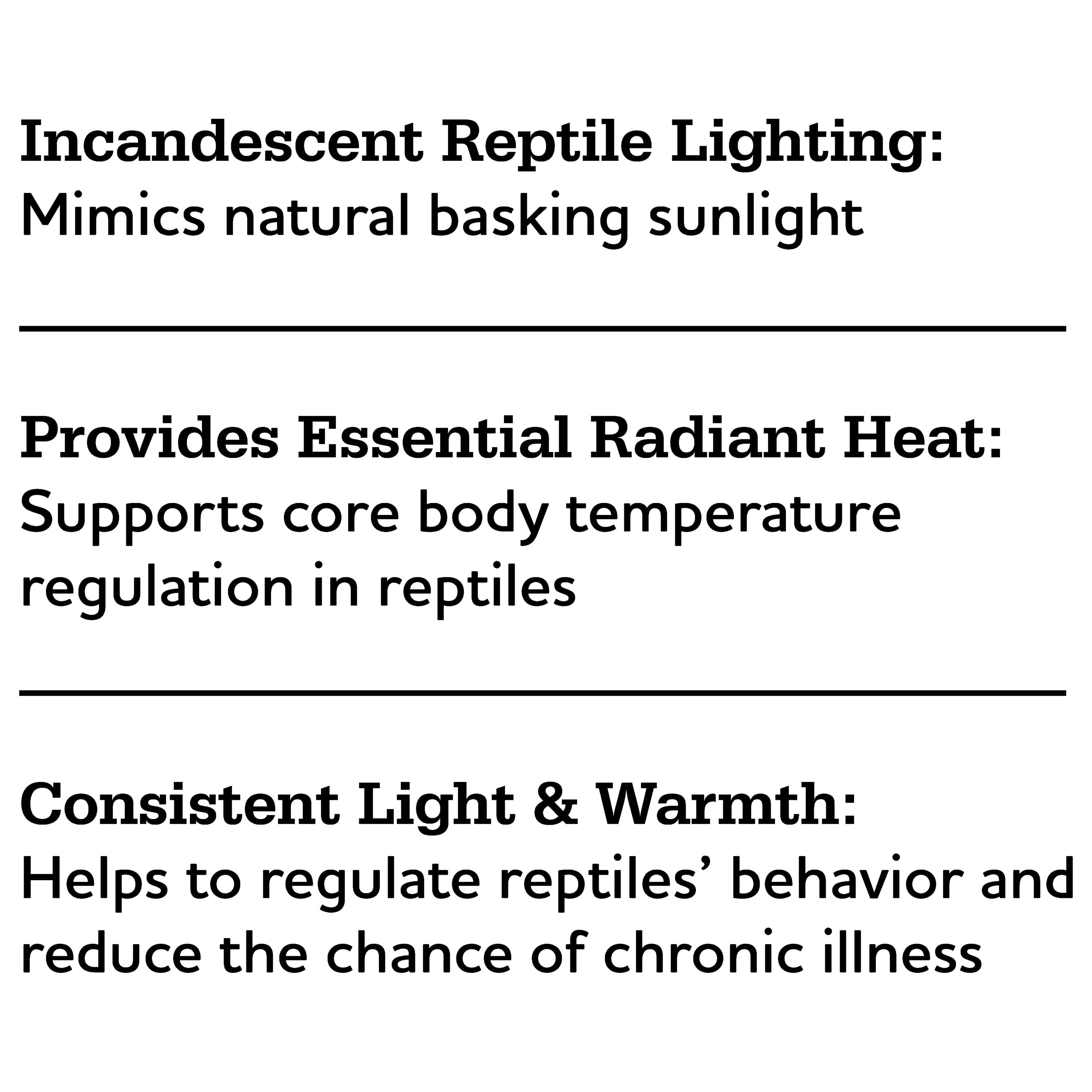 Vibrant Life Basking Bulb for Reptiles, 100 Watts, Terrarium Habitat Lighting