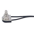 thumbnail image 2 of B&P Lamp® On-Off Push Canopy Switch with nickel plated knob, 3/8" shank, 2 of 4