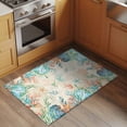 thumbnail image 2 of Area Rug 2 x 3 Ft, Beach Coastal Indoor Accent Bathroom Rugs for Kitchen/Laundry Room, Summer Coral Starfish Nautical Ocean Vintage Washable Non-Slip Runner Floor Mat for Entryway, Living Room, 2 of 8