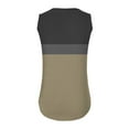 thumbnail image 4 of aidice Women's Cotton Tank Tops Sleeveless V Neck Tops Loose Comfy Summer Casual Daily Tanks Color Blocked, 4 of 7