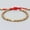 Red, variant on Lucky Tibetan Buddhist Handmade Braided Long Copper Beads Rope Bracelet Bangle-Red