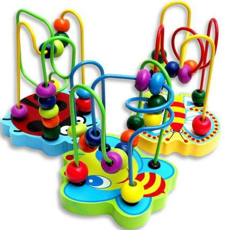 Muppet Babies Games - Mosunx Kids Baby Colorful Wooden Mini Around Beads Educational Game Toy