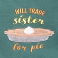 thumbnail image 2 of Trade Sister For Pie – Embroidered Thanksgiving Youth Shirt, 2 of 5