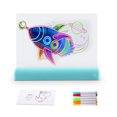 thumbnail image 1 of Amdohai Kids Drawing Pads Light Up Doodle Boards Colorful Writing Doodle Tablet 3D Magic Drawing, 1 of 8