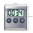 thumbnail image 3 of Pgyong Clearance! Digital Mini Alarm Clock Timer-24 Hours Countdown Timer with Stainless Steel Case,Compact Desk Clock with Loud Alarm for Kitchen,Office,Bedroom, 3 of 8