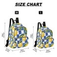 thumbnail image 2 of FORMRS Mini Backpack Purse for Women Travel Daypack Casual Shoulder Bag, Lemon Checkered, 2 of 7