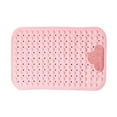 thumbnail image 2 of JingChun Bathtub Mat Non Slip, Shower Foot Scrubber Mat, 27 x 15 inch Long Bath Mat for Tub Non Slip with Suction Cups Drain Holes, Shower Mat with Foot Scrubber, Machine Washable, 2 of 6
