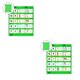 thumbnail image 1 of Vogacara Magnetic Pocket Chart Double-Sided Hanging Schedule Chart Pocket Verde 2Conjunto, 1 of 1