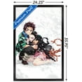 thumbnail image 3 of Demon Slayer - Tanjiro & Nezuko Snow Wall Poster, 22.375" x 34" Framed, 3 of 6