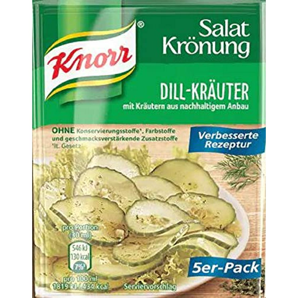Knorr Salat Kronung DillKrauter (Salad Herbs and Dill), 5Count