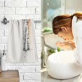 thumbnail image 7 of Yayeee 100% Cotton Hand Towels for Bathroom 16" x 28" Soft Absorbent Kitchen Towel, White Astronaut, 7 of 7