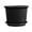 Black, variant on Indoor Plastic Flower Pots Thickened Ripple Pattern Planter with Drainage Hole and Tray Plant Pot for House Plants Succulents Herbs Home Garden Patio Office Desk Decoration 1 Set, 4.13" x 5.91"