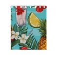 thumbnail image 5 of Pineapples Lemons Floral Leaves Curtains Black Out 63 Inch Length Curtains for Sliding Glass Doors Bedroom Living Room 2 Panels Set, 5 of 5