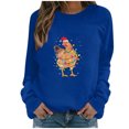 thumbnail image 2 of Meichang Chandails en Molleton de Noël pour Femmes Chemises Raglan Graphiques de Noël Manches Longues Col Rond Coupe Ample Blouse Tops, 2 of 6