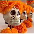 thumbnail image 4 of Marigold Flower Heads Bulk, Day of The Dead Dia De Los Muertos Mexican Artificial Flowers for Diwali Home DIY Wreath Garland, 4 of 10