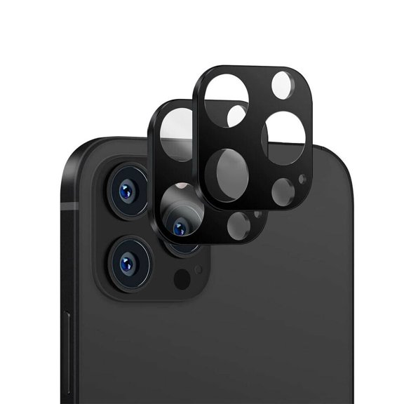 (2 Pack) Compatible for Apple iPhone 13 6.1 / iPhone 13 mini 5.4 Camera Lens Screen Protector Tempered Glass High Definition Transparent Anti-Scratch Fingerprint Camera Lens Protection - Black