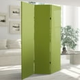 thumbnail image 6 of Oriental Furniture 6 ft. Tall Double Sided Olive Canvas Room Divider - 3 Panel, 6 of 6