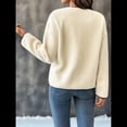 thumbnail image 4 of Chaqueta para Mujer, Informal, de Larga, con Botones, de , Abrigada y con Bolsillos, para Invierno Albaricoque XL, 4 of 10