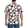 thumbnail image 2 of Rocae Cute Baseball for Men's Moisture-Wicking Crew Tee - T-Shirt for Sports, Outdoor Activities, and Casual WearMedium, 2 of 9