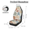 thumbnail image 6 of POLERO Stretchy High Back Car Seat Cover for Auto, Polyester Interior Decor Car Seat Covers for Front Seats, Pumpkin and Maple Leaf Theme, 6 of 12