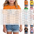 thumbnail image 3 of KPOPLK Big Girls Halloween T-Shirt Fall Cute Cartoon Ghost Short Sleeve Shirt Kids Girl Crewneck Top Size 1-2 Years,White, 3 of 4