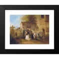 thumbnail image 2 of Friedrich Johann Treml 14x12 Black Modern Framed Museum Art Print Titled - At the Cemetery ('The Bride Am Grave') (1847), 2 of 5