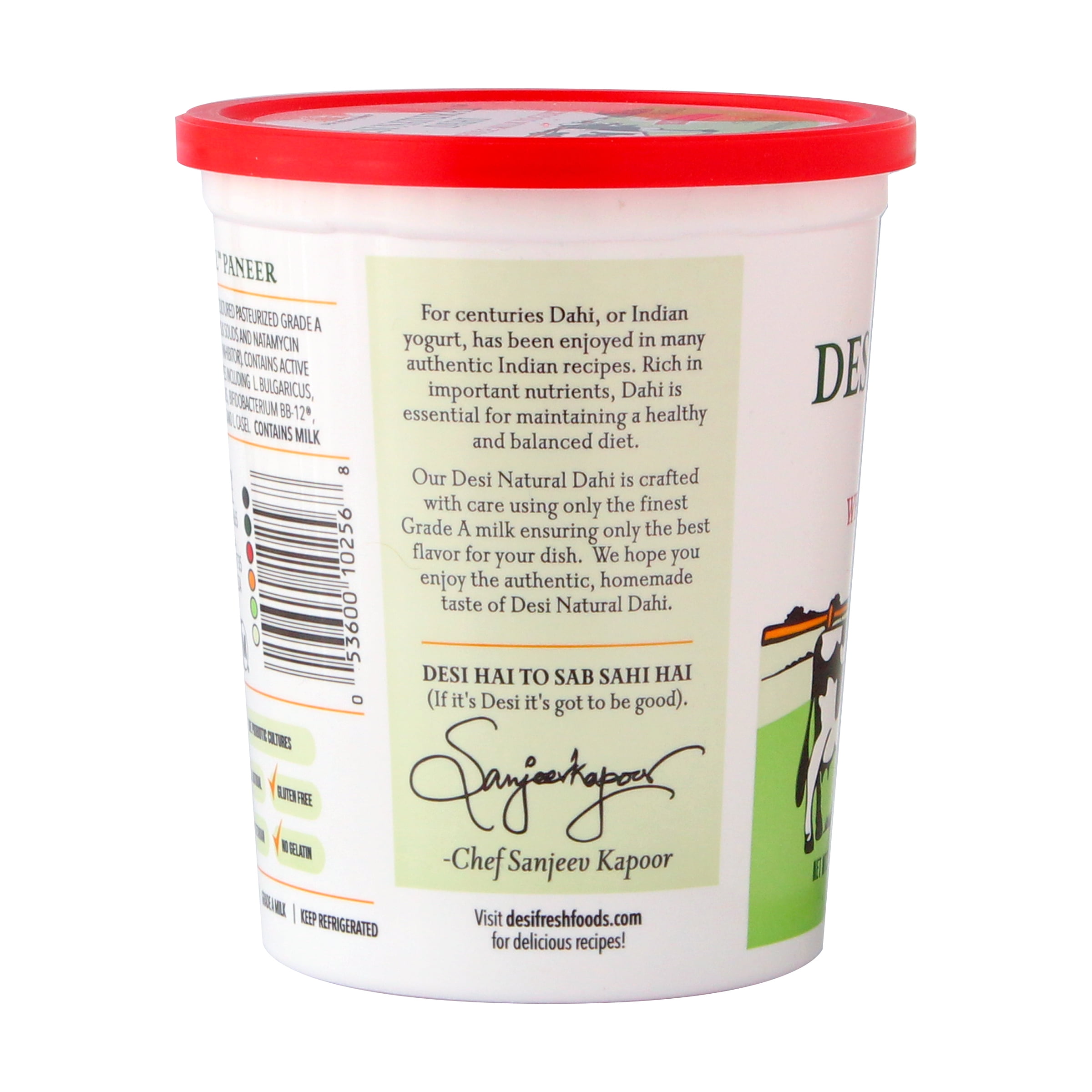 Desi Fresh Foods Dahi Whole Milk Plain Yogurt, 32 oz, 1 Count