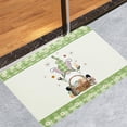 thumbnail image 5 of CoreLiving Easter Door Mat Outdoor Entrance Doormat Happy Easter Eggs Floral Design Bunny Rabbit Absorbent Non Slip Coir Rug Indoor/Outdoor Use for Front Porch Patio Home Decor 16"x24", 5 of 8