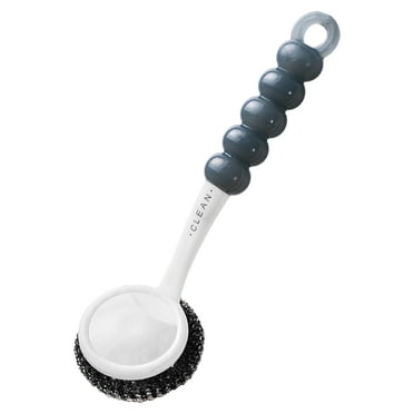 Heavy-Duty Kitchen Scrub Brush with Ergonomic Handle for Tough Cleaning Jobs in Toilet 7 Inch