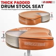 thumbnail image 2 of 5 CORE Drum Throne Padded Guitar Stool Adjustable Heavy Duty Saddle Music Chair Seat Universal for Adults & Kids with Anti Slip Rubber Feet - DS CH BR SDL HD, 2 of 6