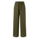 thumbnail image 4 of Pantalones palazzo de lino de cintura alta y pierna ancha para mujer - Pantalones de playa con cordón - Tallas S-3XL, 4 of 5