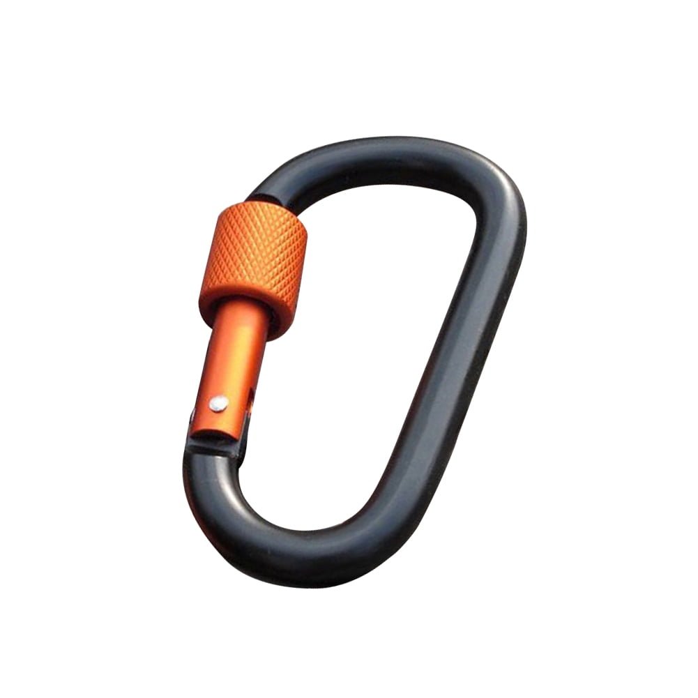 Details about   1-2pcs Aluminium Spring Clip Carabiner Hook For Climbing Quickdraw Equipment 