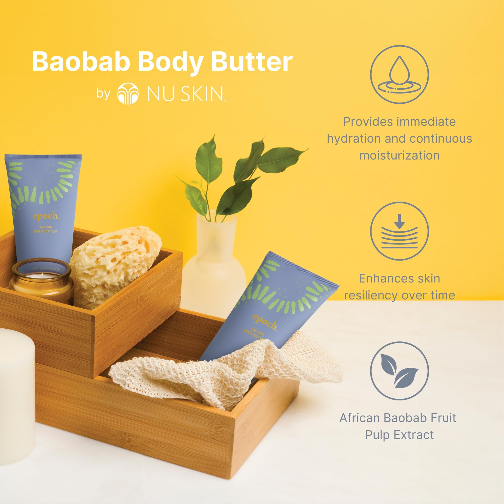 Nuskin Epoch Baobab Body Butter | Rich Cream Infused with