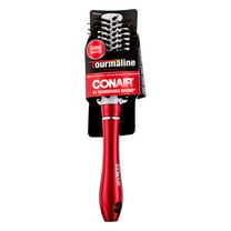 Conair Tourmaline Ceramic, Shine Booster, Smooth & Straighten, Red Hairbrush
