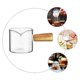thumbnail image 2 of Heat Resistant Glass Cup Wooden Side Handle Tea Cup Coffee Milk Cup Container, 2 of 4