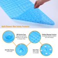 thumbnail image 3 of BPA-Free Non-Slip Anti-Bacterial Bath Mat with Suction Cups, 3 of 5