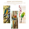 thumbnail image 3 of 1 Set of Bird Perch Platform Bird with Ladder Training Platform Parrot Standing Perch, 3 of 8