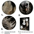 thumbnail image 3 of Designart "White Horse Stallions II" Animals Floater Framed Wall Art Print, 3 of 7