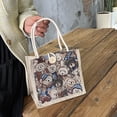thumbnail image 5 of Trendy Cute Coin Purse Flax Bear For Students Korean Handbag Lunch Bags Underarm Bags Women Shoulder Bags A, 5 of 8