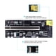thumbnail image 4 of Moyic Placa Exender PCI-E 1x a 6x, módulo de tarjeta USB 3,0 de 6 pines, adaptador de placa base de PC de escritorio con indicador LED, minero Electrónica miscelánea  Ranura negra + cable rojo, 4 of 7