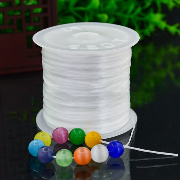 UDIYO Transparent Line Strong High Strength Clear DIY Jewelry Making Cord for Beading