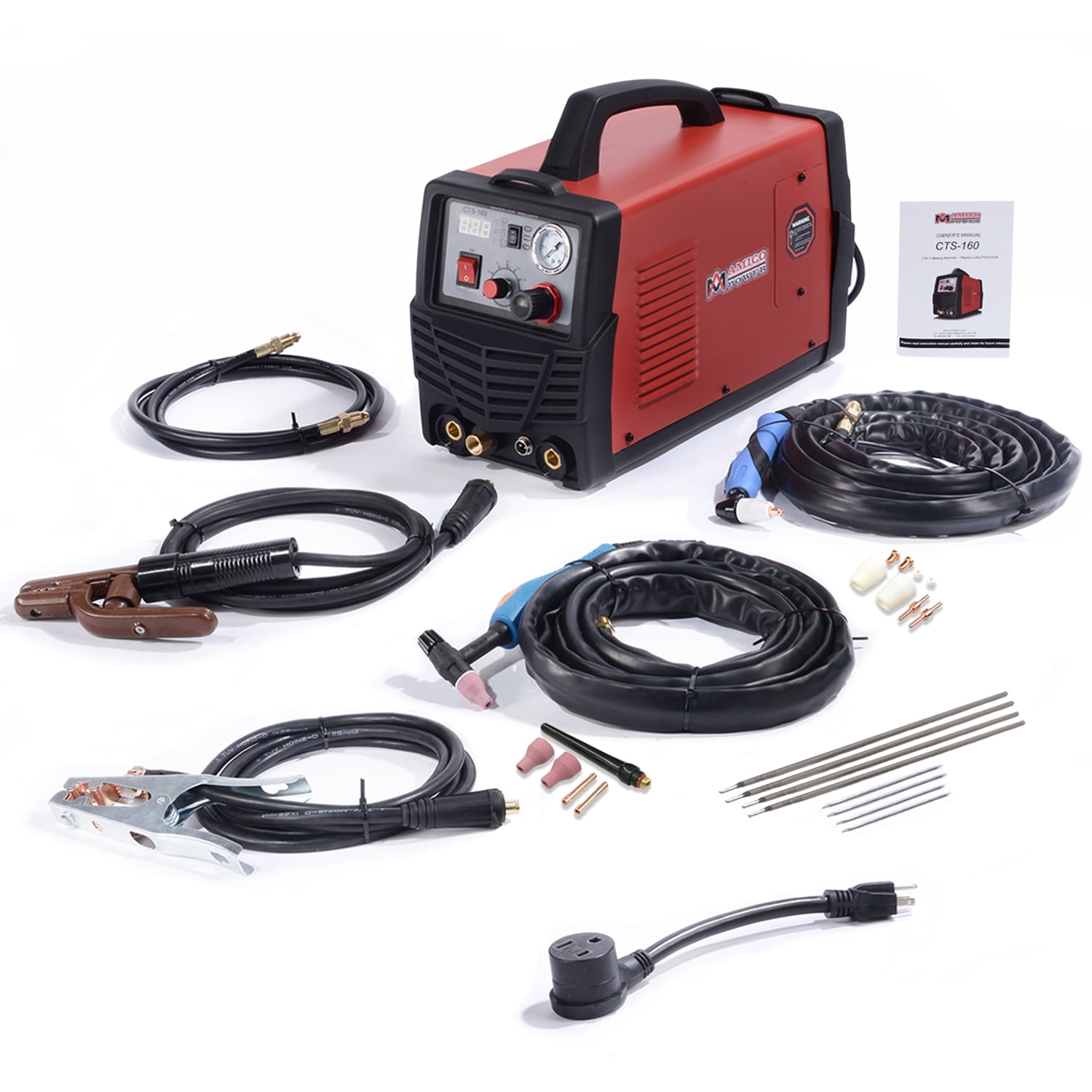 Amico Power CTS160, 3in1 Combo Welder, 30 Amp Plasma Cutter, 160 Amp