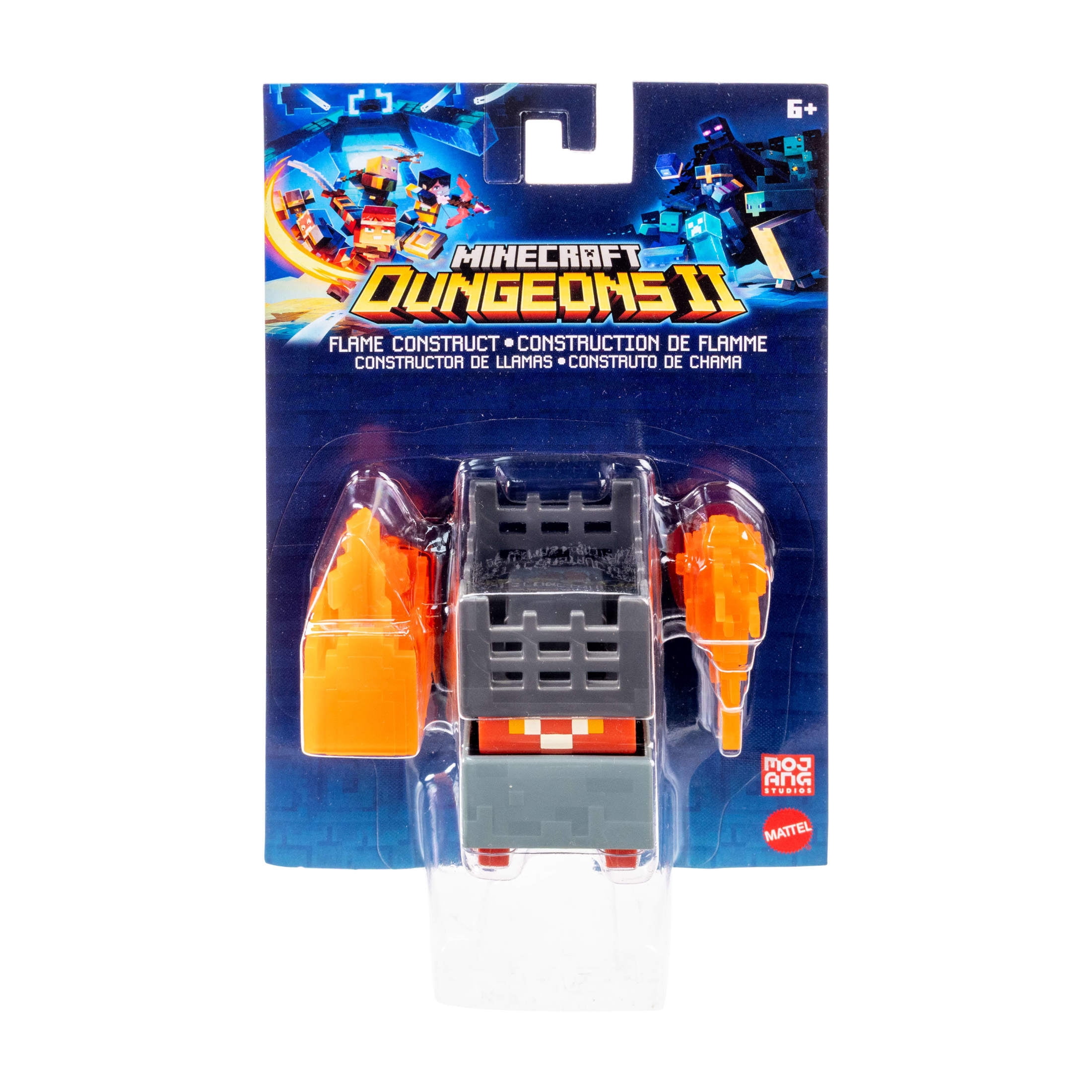 Minecraft Dungeons II Flame Construct Action Figure & Accessories Set, 3.25-inch Scale Collectible Toy