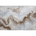 thumbnail image 2 of Addison Rugs Mayfield Premium Machine Washable Transitional Swirls Taupe Rectangle Rug, 1'8" x 2'6", 2 of 6