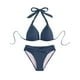 thumbnail image 2 of Traje de baño para mujer, estilo bikini de Europa y América, con efecto lavado, para mujer., 2 of 6