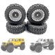 thumbnail image 3 of Juego de neumáticos YONGSHENG 4 Uds llantas de Metal Beadlock para coche RC negro, 3 of 5