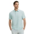 thumbnail image 2 of M MAELREG Mens Golf Shirts Dry Fit Moisture Wicking Performance Sports Short Sleeve Striped Collared Polo Shirts for Men, 2 of 6