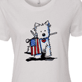 thumbnail image 4 of Inktastic Us Flag Westie Women's T-Shirt, 4 of 5