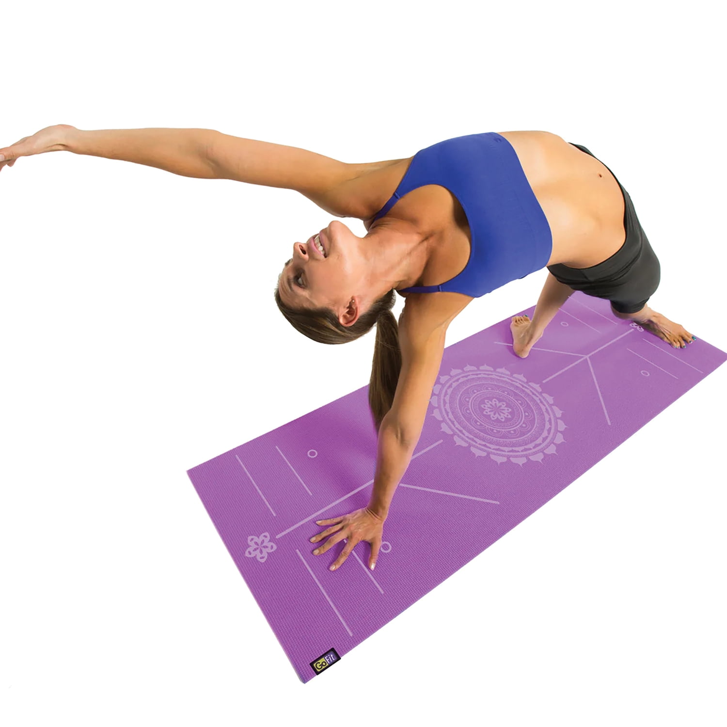 GoFit Printed Yoga Mat (Purple), GF-PYM-PPL