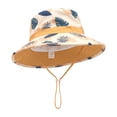 thumbnail image 2 of Nwiuh Baby Sun Hat Toddler Beach Hat UPF 50+ Baby Bucket Hat Infant Sun Hat Kids Boys Girls Sun Hat (Yellow, 6-18 Months), 2 of 5